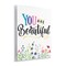 Stupell Industries You Are Beautiful Encouragement Wall Plaque Design by Kim Allen